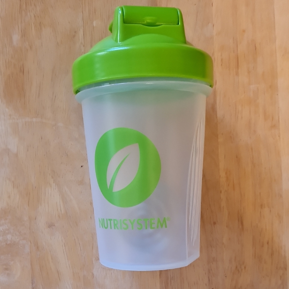 Nutrisystem Green Shaker Bottle, Opened, Not Used